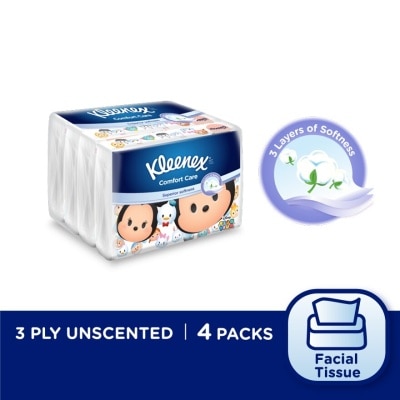 KLEENEX Facial Tissue Soft Pack Disney Tsum Tsum 3Ply (4x50s)