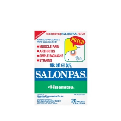 SALONPAS PAIN RELIEVING PATCH 20'S