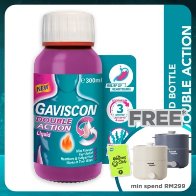 GAVISCON Heartburn & Indigestion Relief Double Action Bottle 300ml