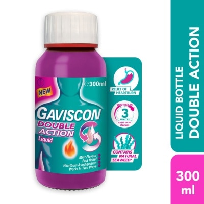 GAVISCON Heartburn & Indigestion Relief Double Action Bottle 300ml