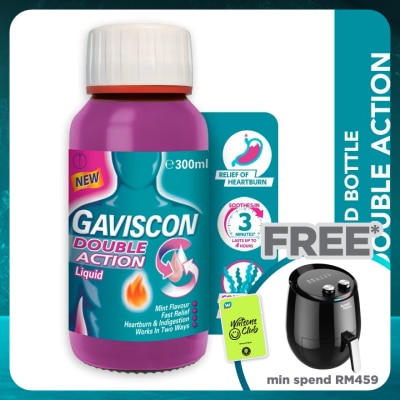 GAVISCON Heartburn & Indigestion Relief Double Action Bottle 300ml