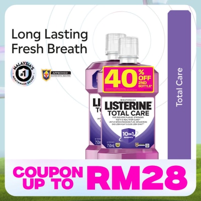 LISTERINE Listerine Total Care 750ml Twin Pack