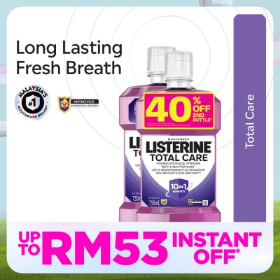 LISTERINE Listerine Total Care 750ml Twin Pack