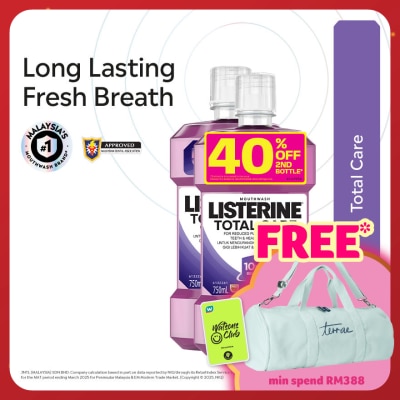 LISTERINE Listerine Total Care 750ml Twin Pack