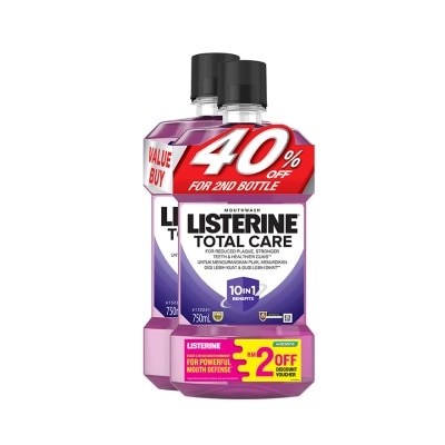 LISTERINE Total Care 10 In 1 Mouth Wash 2 x 750ml