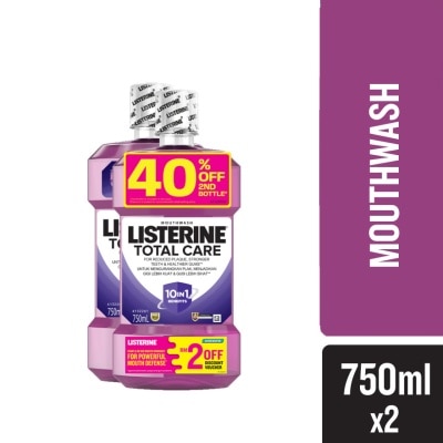 LISTERINE Total Care 10 In 1 Mouth Wash 2 x 750ml