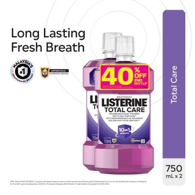 LISTERINE Listerine Total Care 750ml Twin Pack