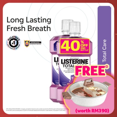 LISTERINE Listerine Total Care 750ml Twin Pack