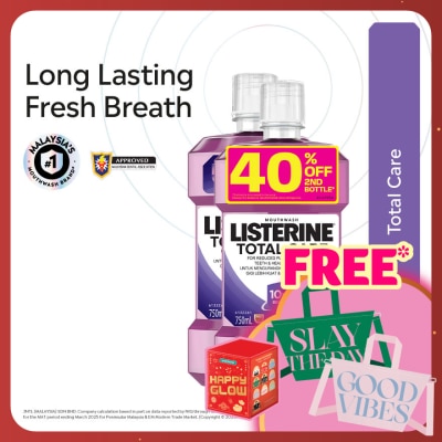 LISTERINE Listerine Total Care 750ml Twin Pack