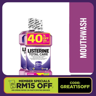 LISTERINE Listerine Total Care 750ml Twin Pack