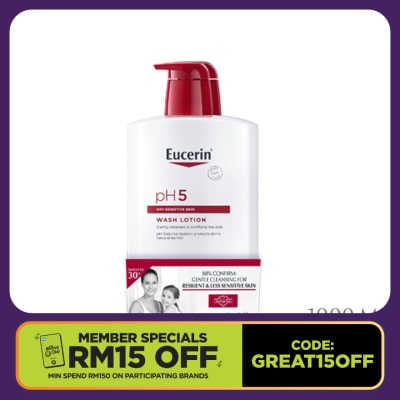 EUCERIN pH5 Dry Sensitive Wash Lotion 2 x 1000ml