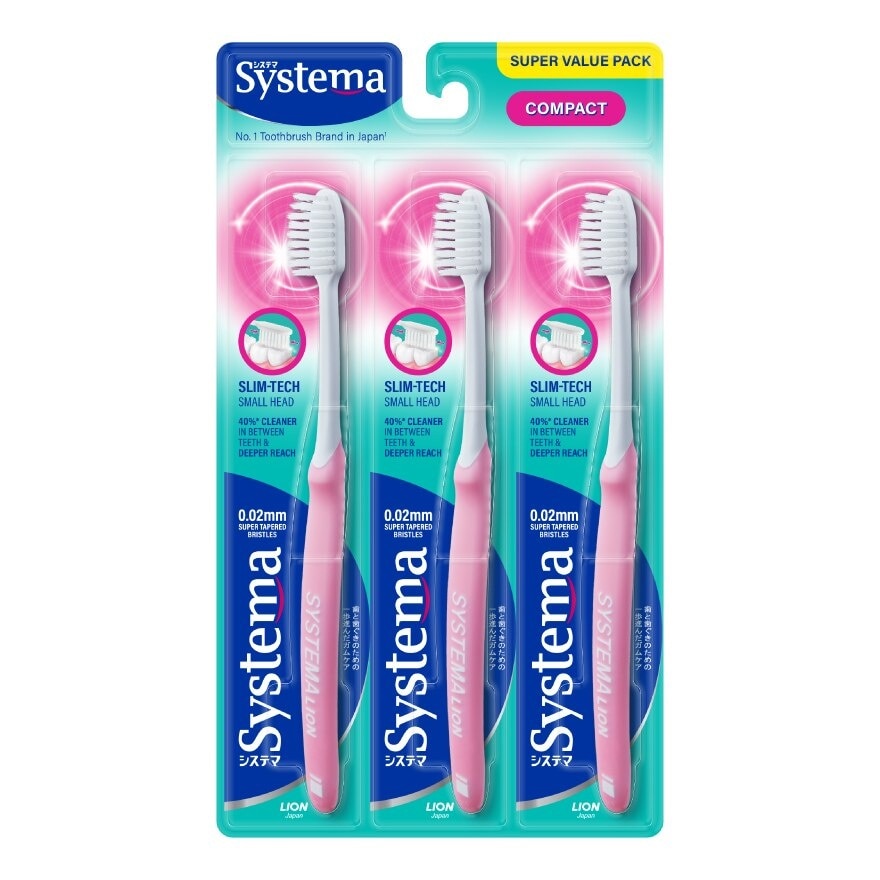 Super Value Pack Compact Toothbrush 3's