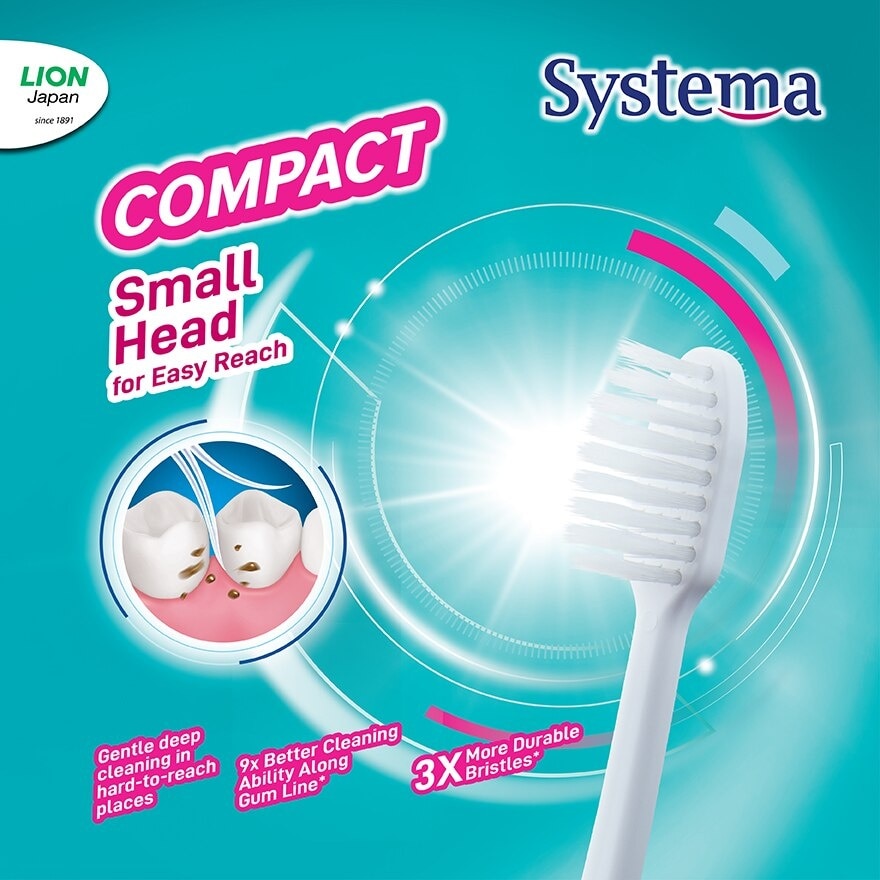 Super Value Pack Compact Toothbrush 3's