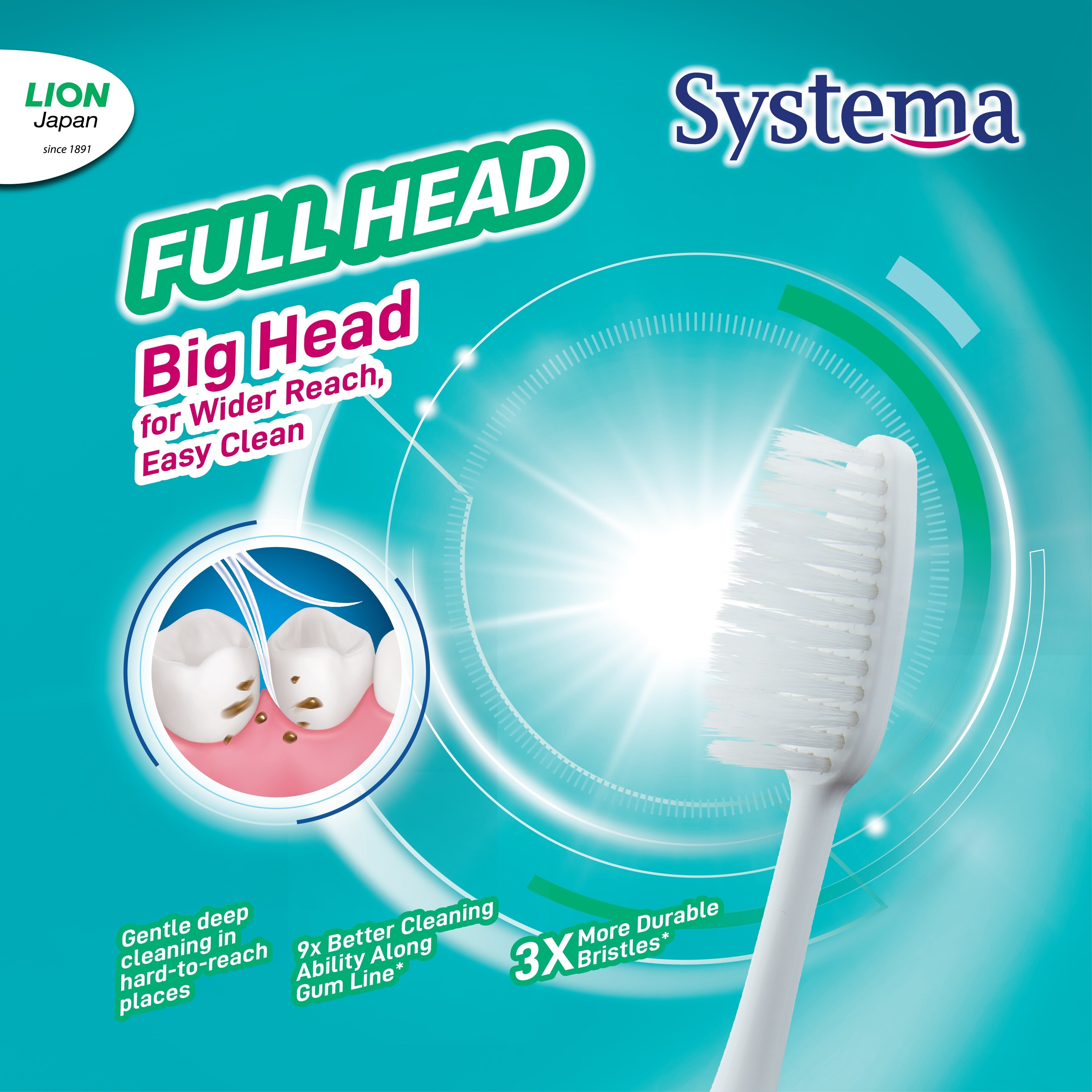 Super Value Pack Fullhead Toothbrush 3's