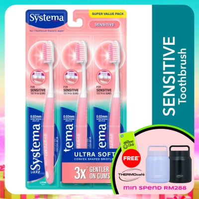 SYSTEMA - Super Value Pack Sensitive Toothbrush 3's