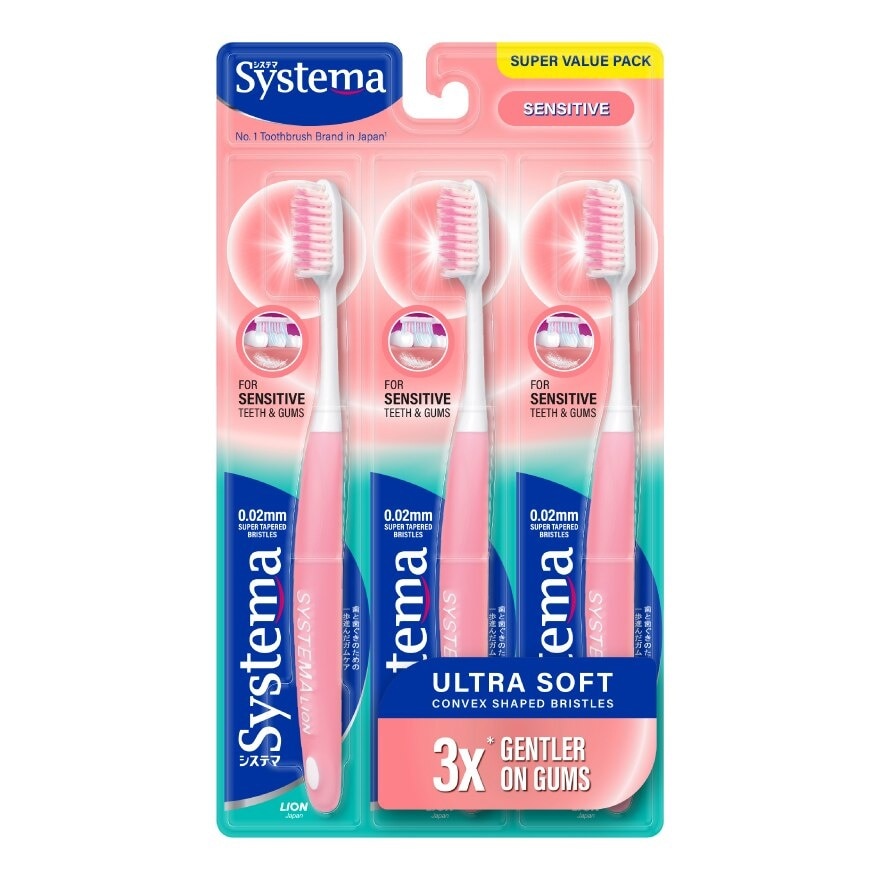 Super Value Pack Sensitive Toothbrush 3's