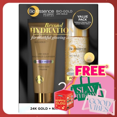 BIO-ESSENCE Bio-Gold 24K Gold Cleanser+Gold Water 1's