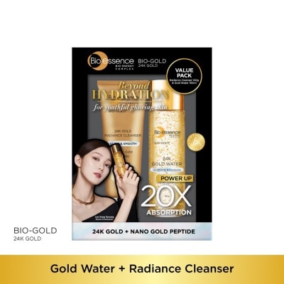 BIO-ESSENCE Bio-Gold 24K Gold Cleanser + Gold Water 1's