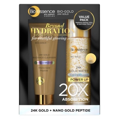 BIO-ESSENCE Bio-Gold 24K Gold Cleanser+Gold Water 1's