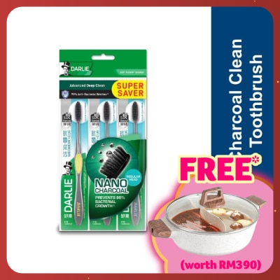 DARLIE Toothbrush Charcoal Deep Clean B2F1