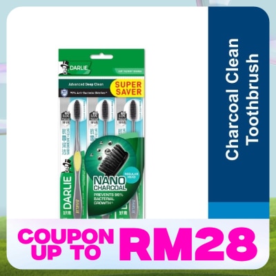 DARLIE Toothbrush Charcoal Deep Clean B2F1