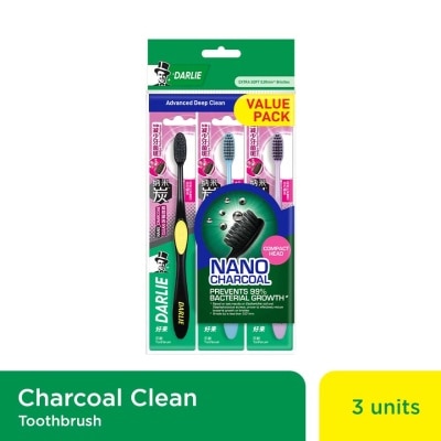 DARLIE Toothbrush Charcoal Deep Clean B2F1