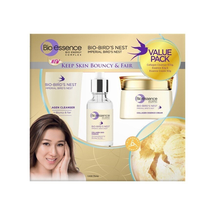 Bio-Bounce Bird's Nest Cleanser+Essence+Cream 1's