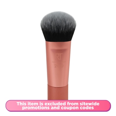 REAL TECHNIQUES Mini Expert Foundation Face Brush (Full-Sized Brush Head & Compact Handle)
