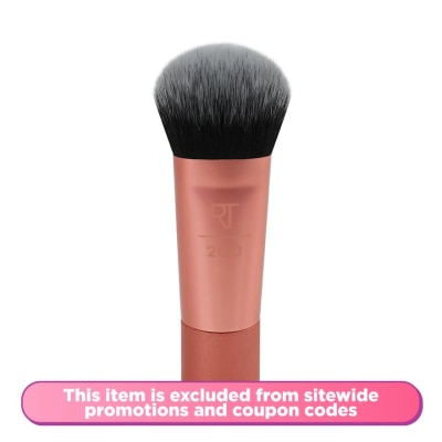 REAL TECHNIQUES Mini Expert Foundation Face Brush (Full-Sized Brush Head & Compact Handle)