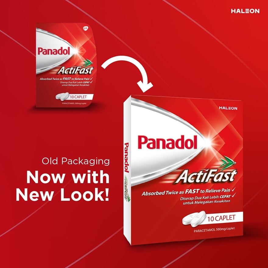 Actifast - Fast Pain Relief Caplet (100's)