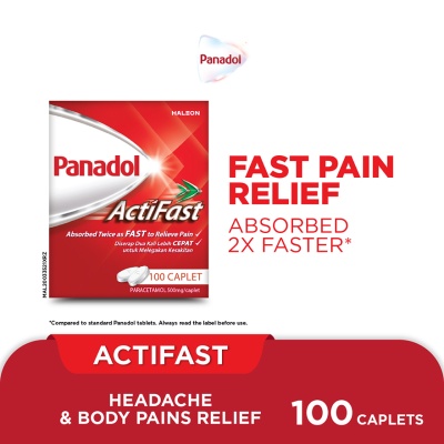 PANADOL - Actifast - Fast Pain Relief Caplet (100's) image