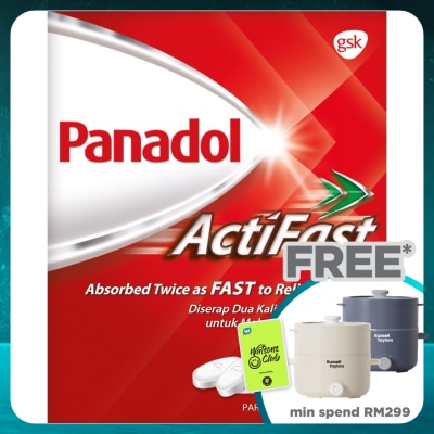 PANADOL Actifast Paracetamol Fast Pain Relief Caplet 20S