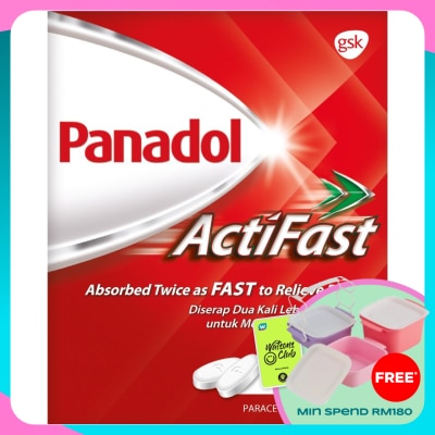 PANADOL Actifast Paracetamol Fast Pain Relief Caplet 20S