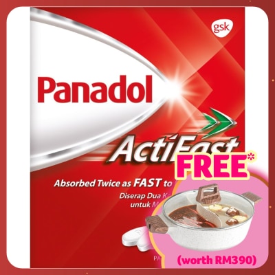 PANADOL Actifast Paracetamol Fast Pain Relief Caplet 20S