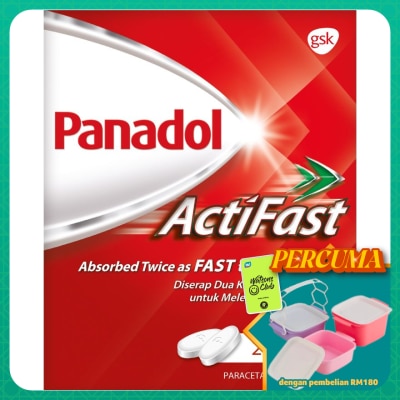 PANADOL - Actifast Paracetamol Fast Pain Relief Caplet 20S