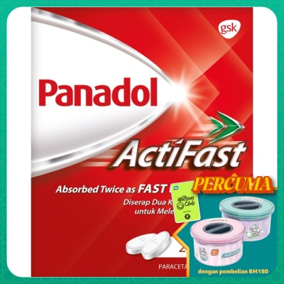 PANADOL Actifast Paracetamol Fast Pain Relief Caplet 20S