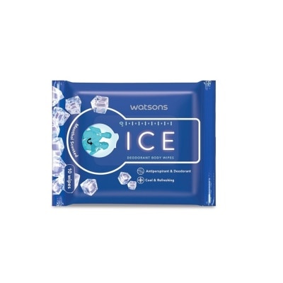 WATSONS Ice Deodorant Body Wipes 10s