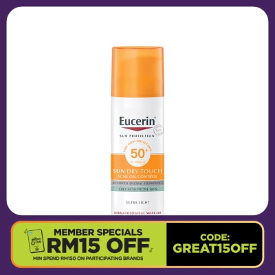 EUCERIN Sun Dry Touch Acne Oil Control SPF50 50ml
