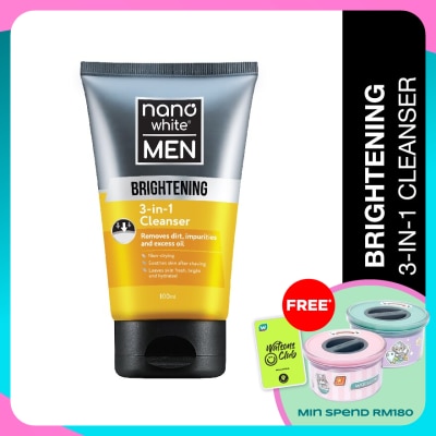 NANO WHITE MEN Brightening 3-in-1 Cleanser 100ml