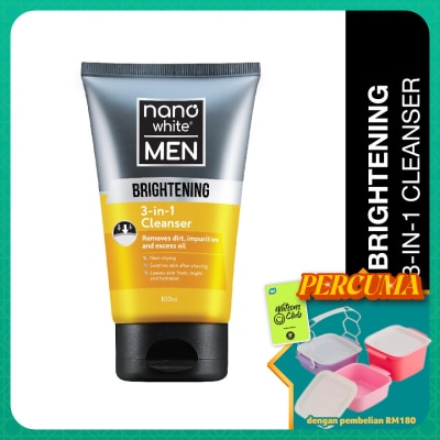NANO WHITE MEN - Brightening 3-in-1 Cleanser 100ml