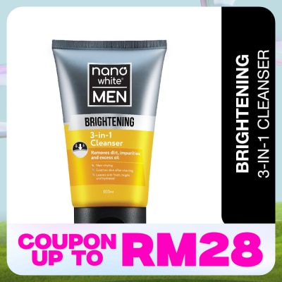 NANO WHITE MEN Brightening 3-in-1 Cleanser 100ml