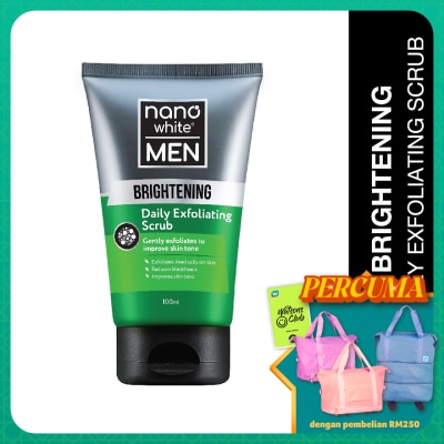NANO WHITE MEN Brightening Daily Exfoliating Scrub 100ml