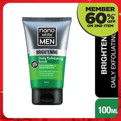 NANO WHITE MEN Brightening Daily Exfoliating Scrub 100ml