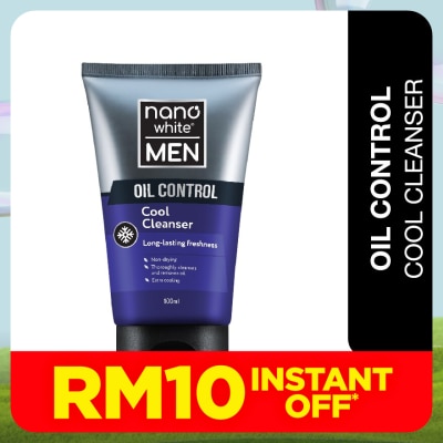 NANO WHITE MEN Oil Control Cool Cleanser 100ml