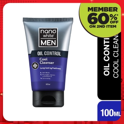 NANO WHITE MEN Oil Control Cool Cleanser 100ml