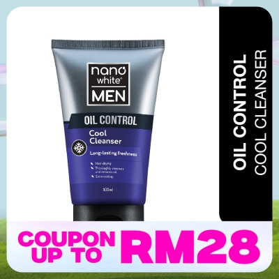 NANO WHITE MEN Oil Control Cool Cleanser 100ml