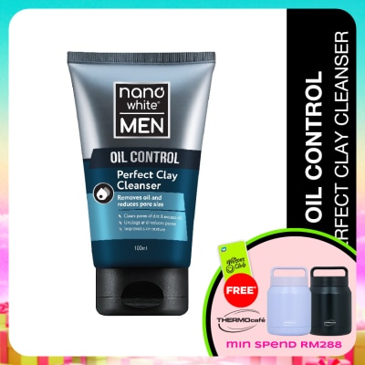 NANO WHITE MEN - Oil Control Perfect Clay Cleanser 100ml