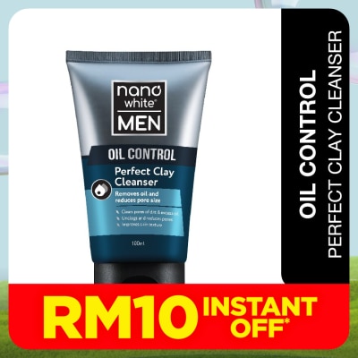 NANO WHITE MEN Oil Control Perfect Clay Cleanser 100ml