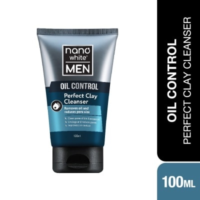 NANO WHITE MEN Oil Control Perfect Clay Cleanser 100ml