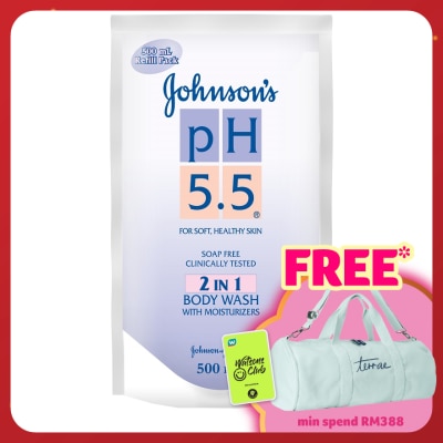JOHNSON'S pH 5.5 2 In 1 Body Wash Refill 500ml